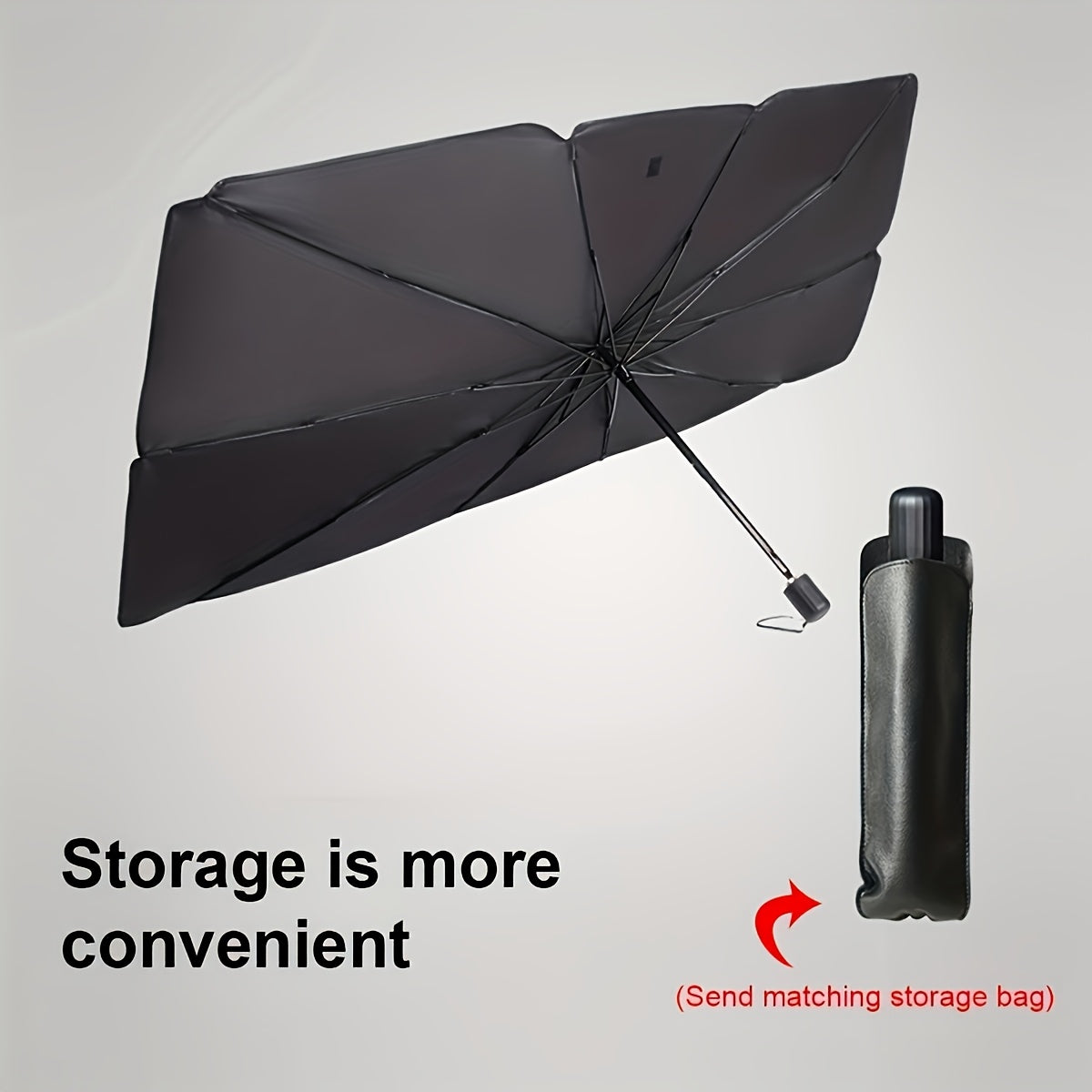 EssentialShade sunshade blocking heat and UV rays inside parked vehicle
