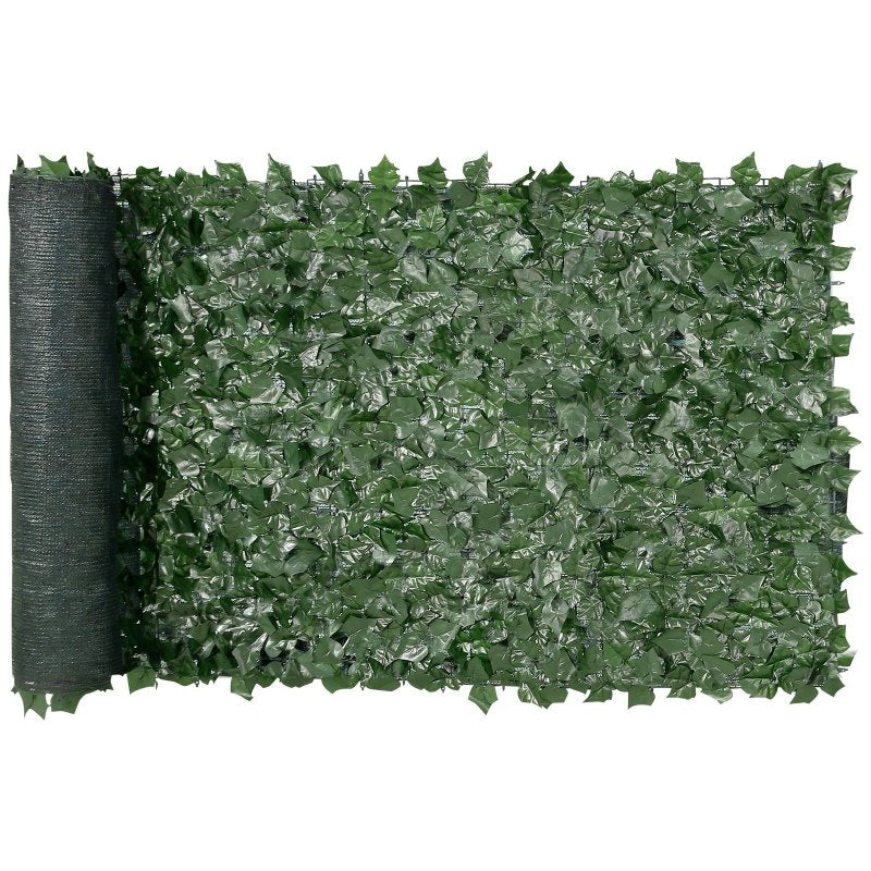 IvyShield Compact 39x98 inch artificial ivy privacy panel size reference