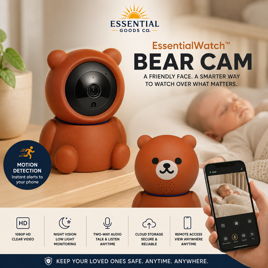 Bear Cam app view on phone showing live auto-tracking camera feed