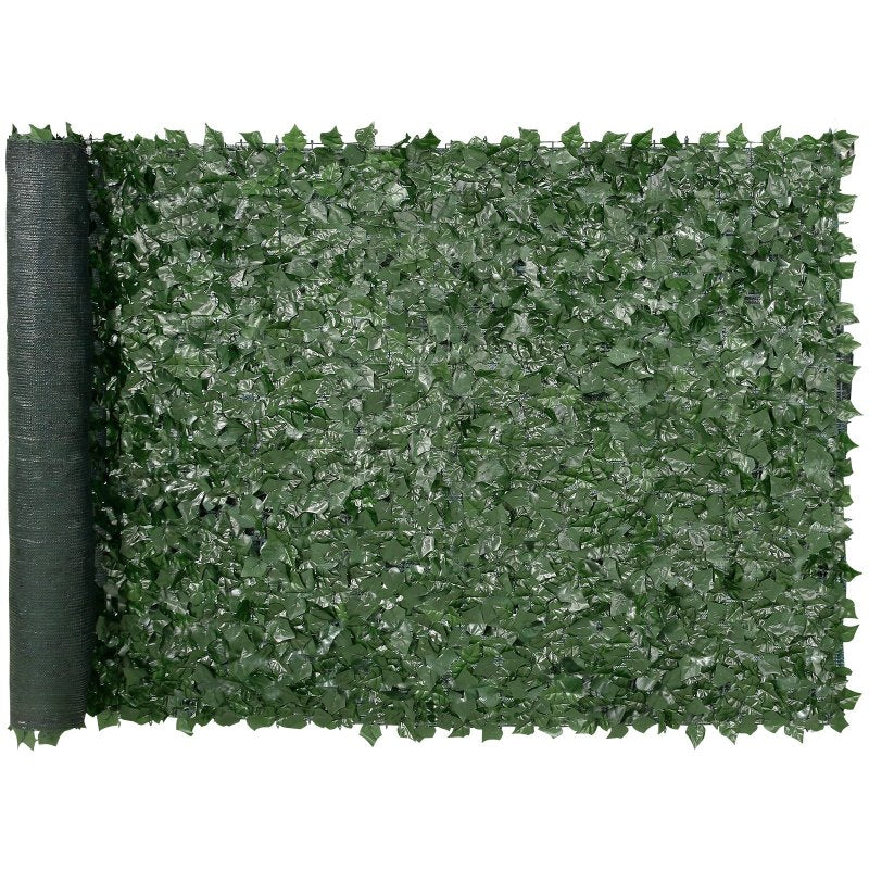 IvyShield Wide Plus 59x118 inch artificial ivy privacy fence size reference