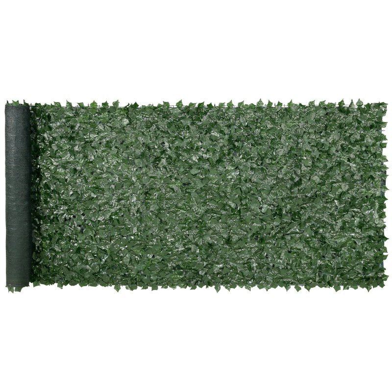 IvyShield Wide XL 59x158 inch faux ivy privacy screen size reference