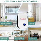 EZ Pest Repeller plugged into wall outlet — non-toxic pest control for home